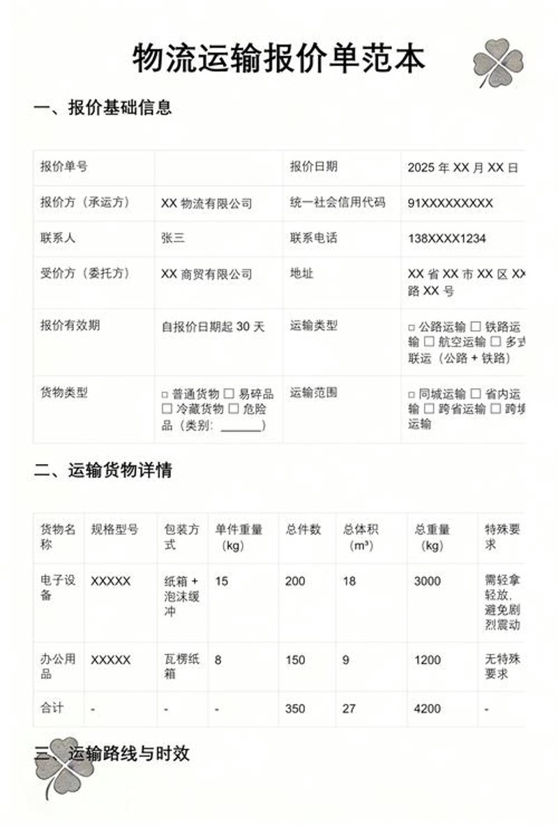 物流报价